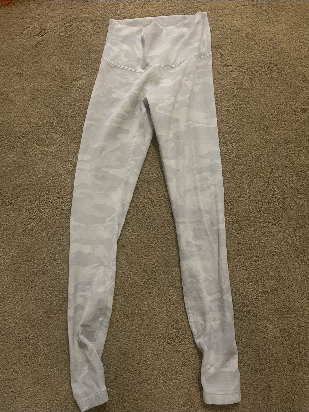 lululemon athletica Kids Light Gray White Camo Leggings